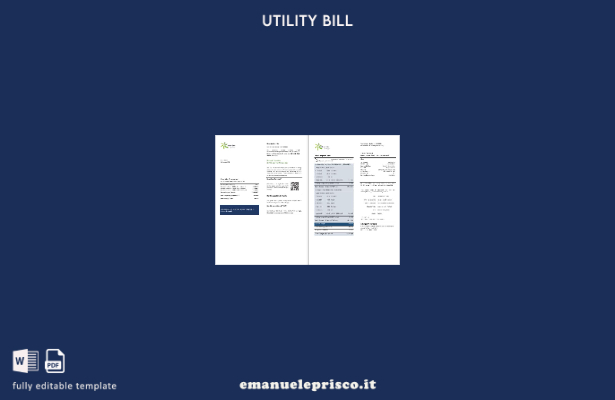 stile verificato Modello di formati di bolletta energetica UK Green Star Energy
